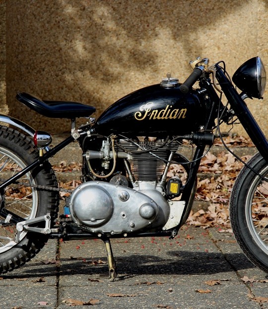 Check Out Svelte Indian Arrow Cafe Racer Motorcycle: “Slowrider”